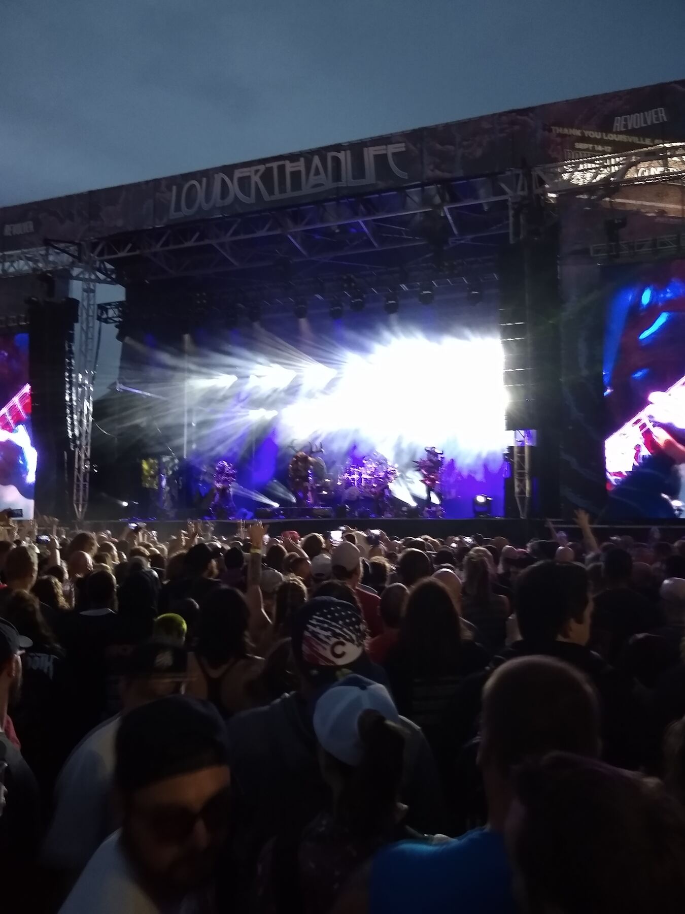 A big stage at night