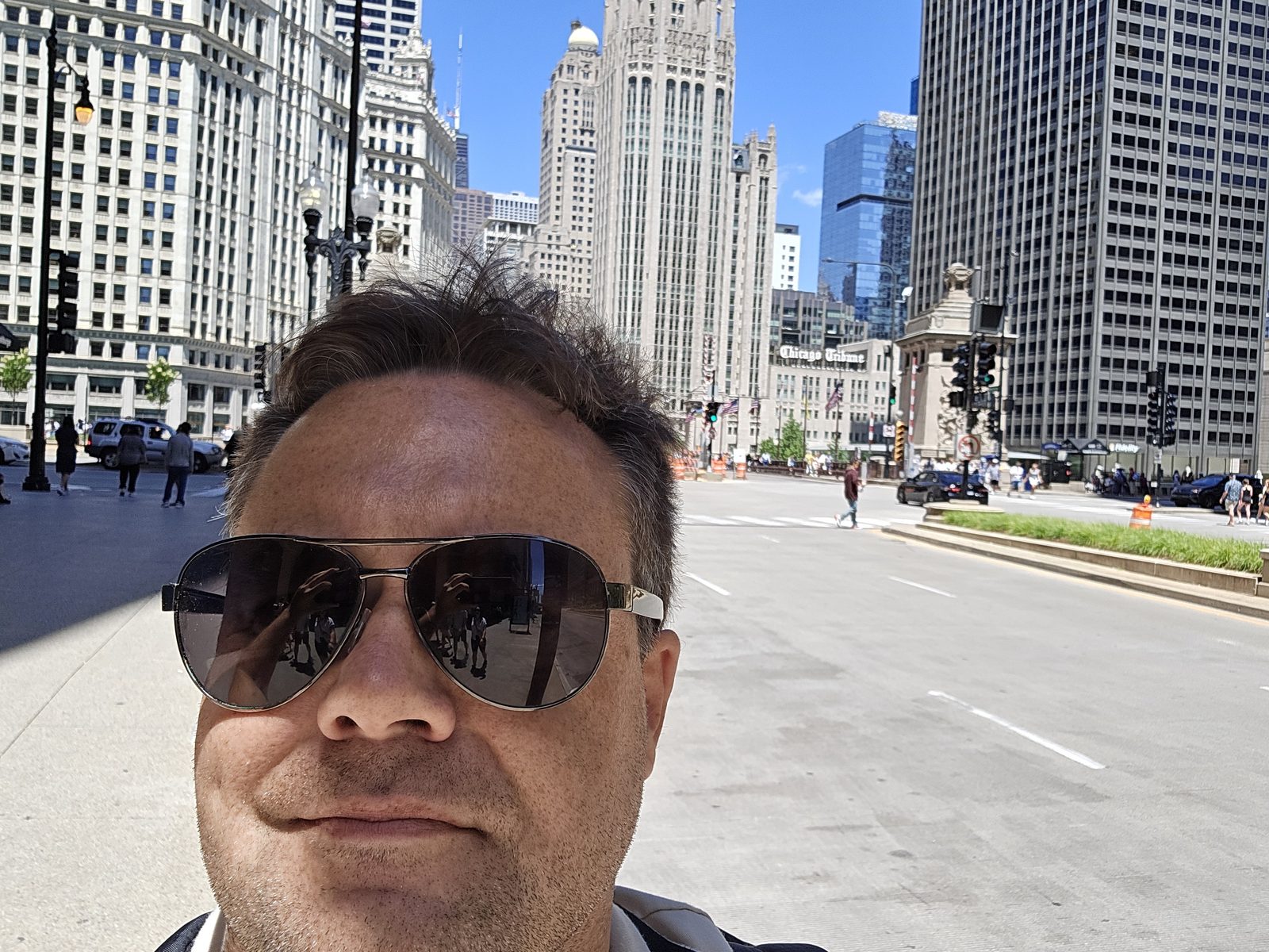 Justin downtown in Chicago