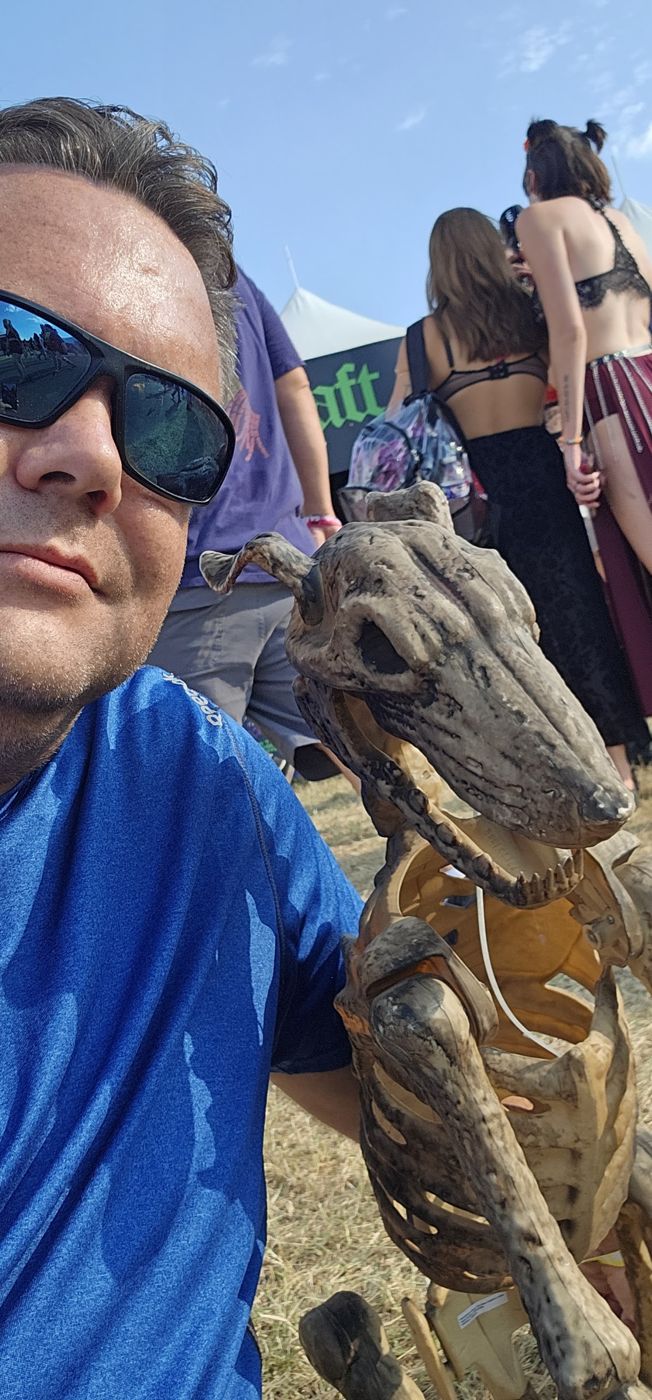 Justin at a festival