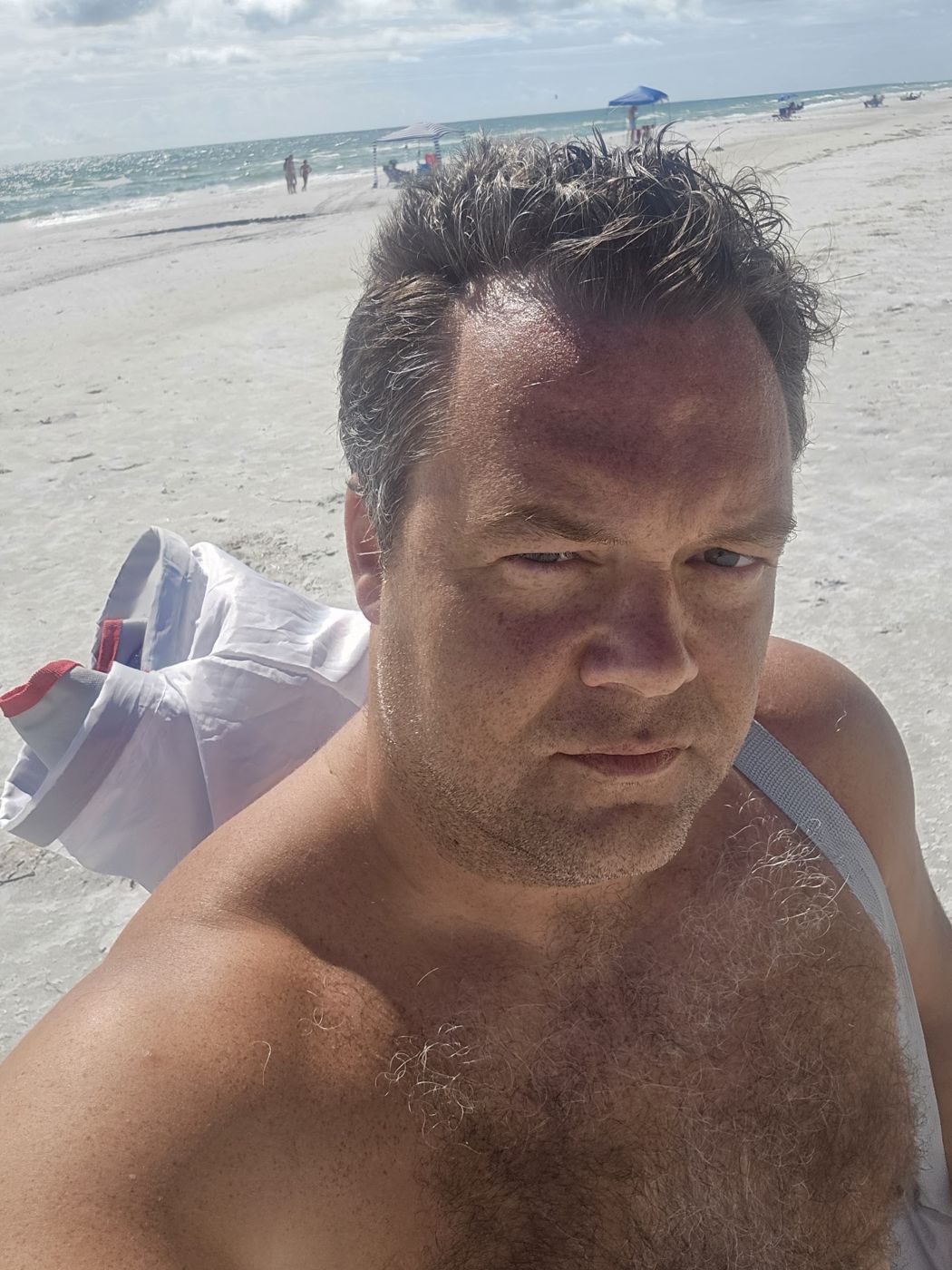 Justin on the beach