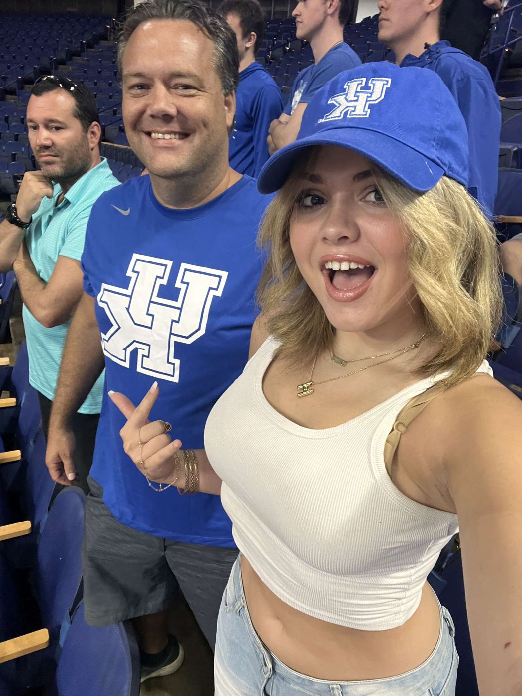 Justin and friends at a Kentucky game
